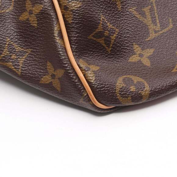 LOUIS VUITTON Authentic Brown Monogram Leather Keepall 45 Boston Bag - Picture 7 of 13